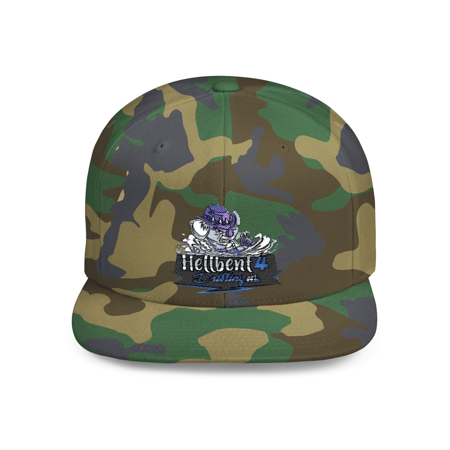 Hellbent 4 Drifting Flat Bill Snapback Cap - Australia