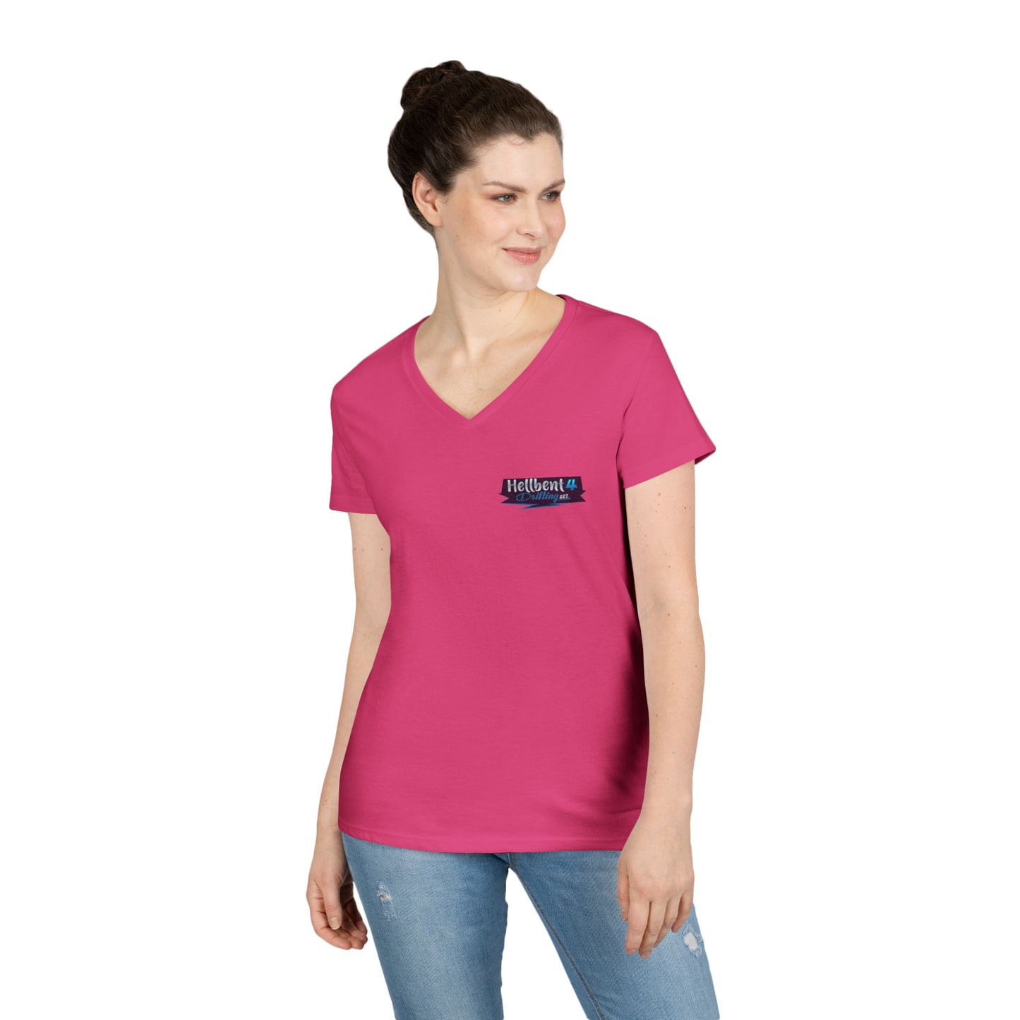 Hellbent 4 Drifting - Australia Logo - Ladies' V-Neck T-Shirt -