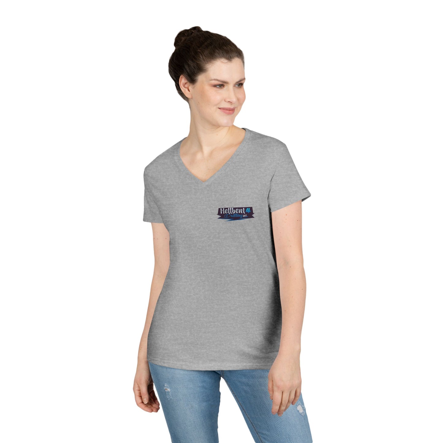 Hellbent 4 Drifting - Australia Logo - Ladies' V-Neck T-Shirt -
