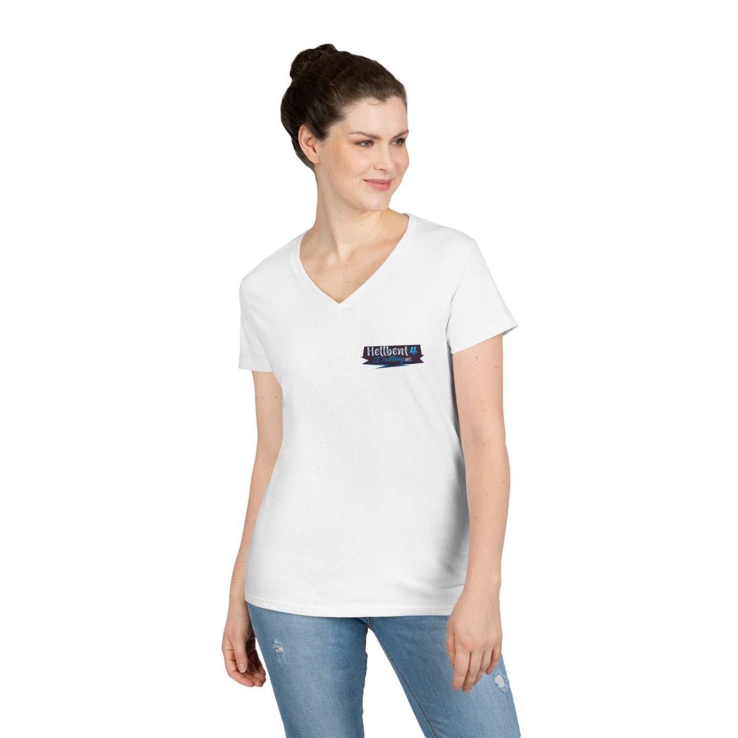 Hellbent 4 Drifting - Australia Logo - Ladies' V-Neck T-Shirt -