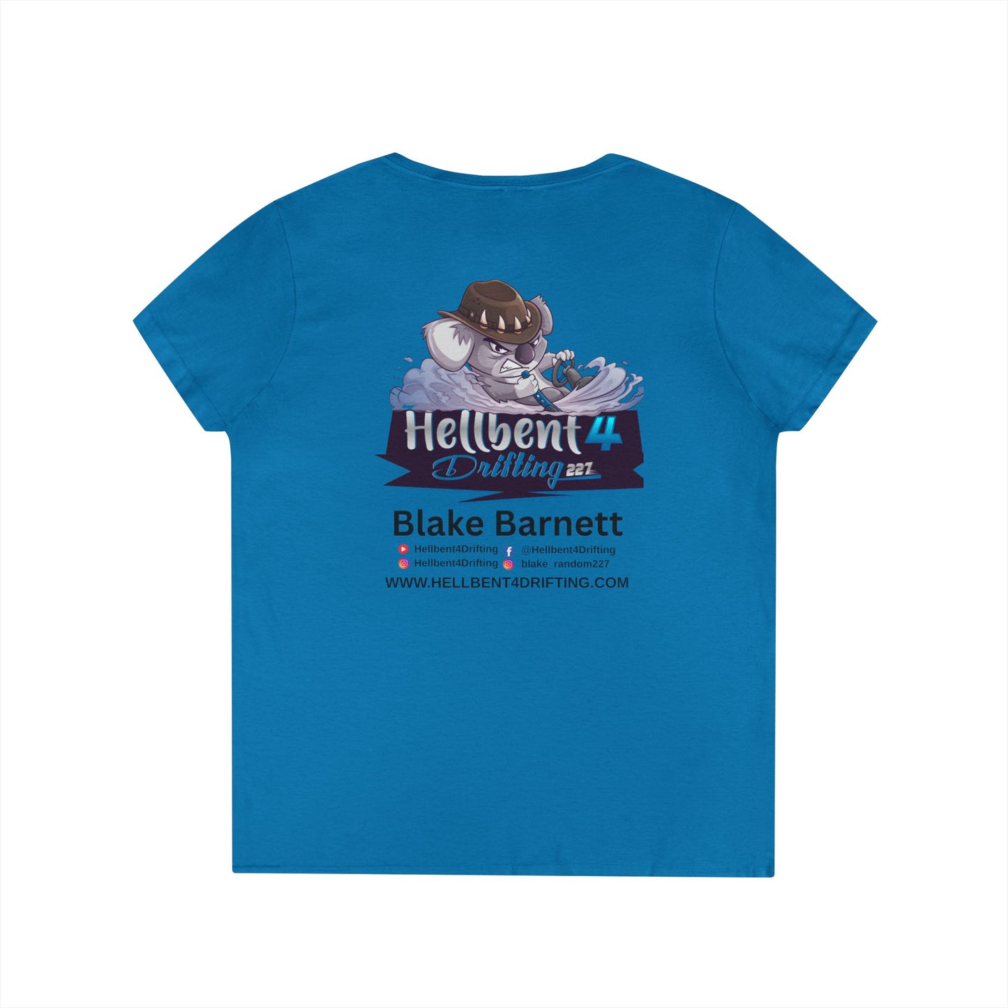 Hellbent 4 Drifting - Australia Logo - Ladies' V-Neck T-Shirt -