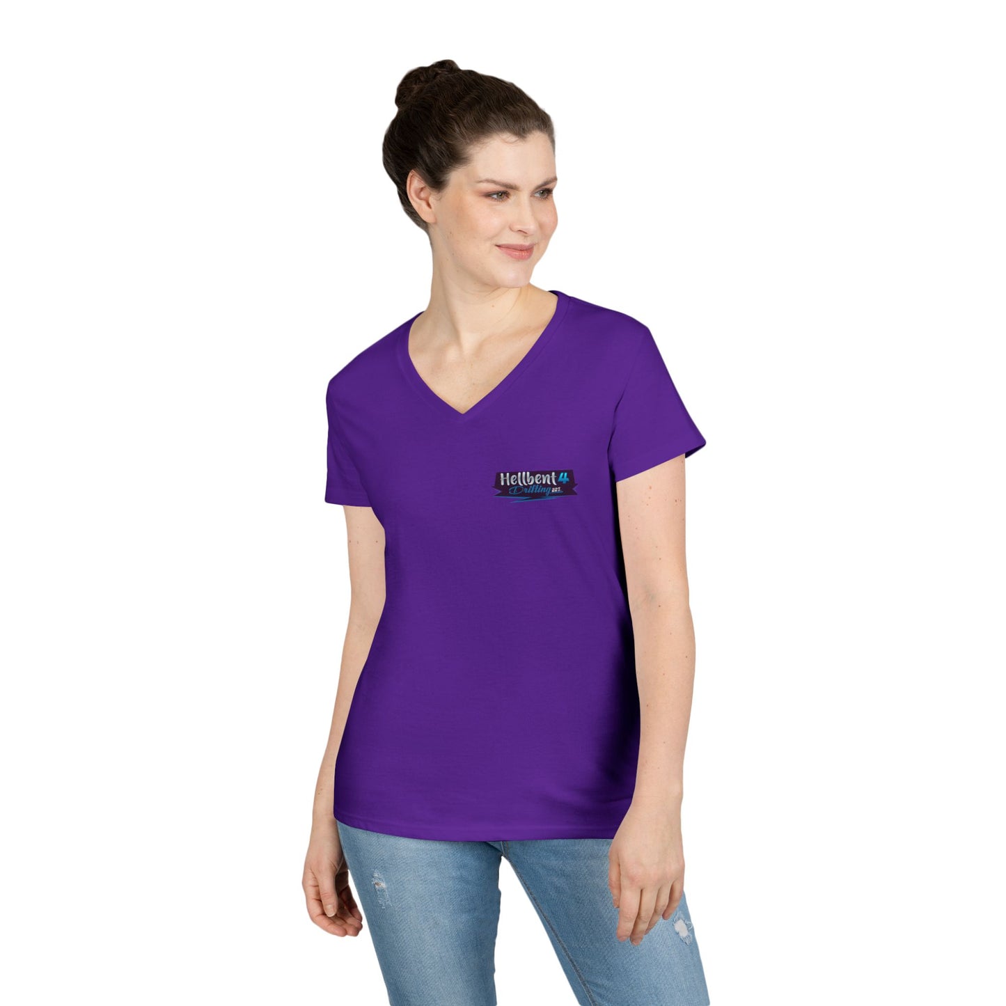 Hellbent 4 Drifting - Australia Logo - Ladies' V-Neck T-Shirt -