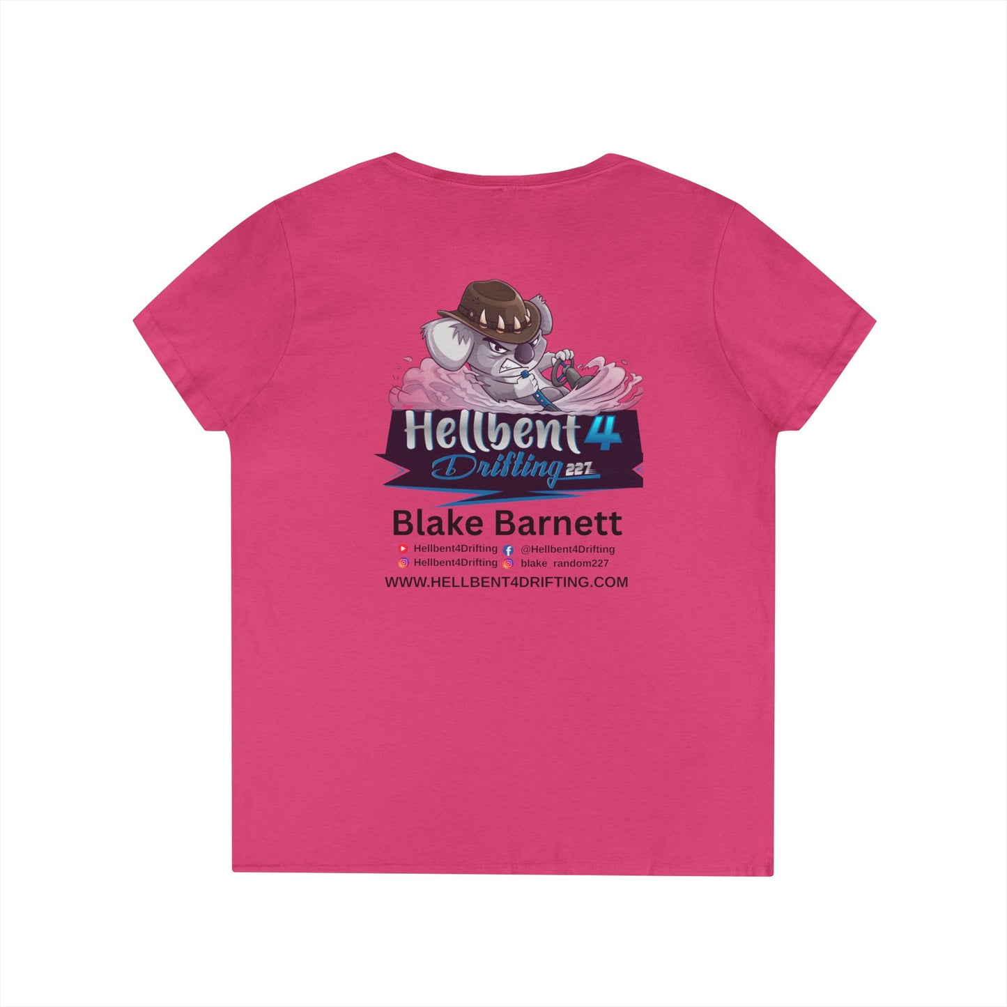 Hellbent 4 Drifting - Australia Logo - Ladies' V-Neck T-Shirt -