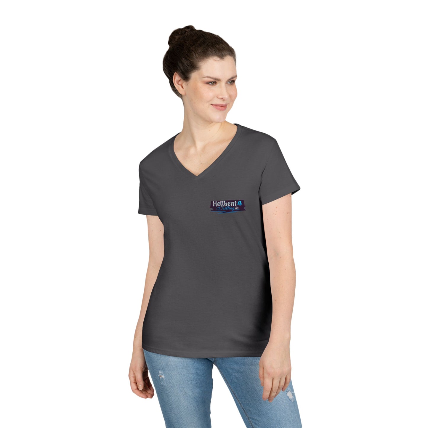 Hellbent 4 Drifting - Australia Logo - Ladies' V-Neck T-Shirt -