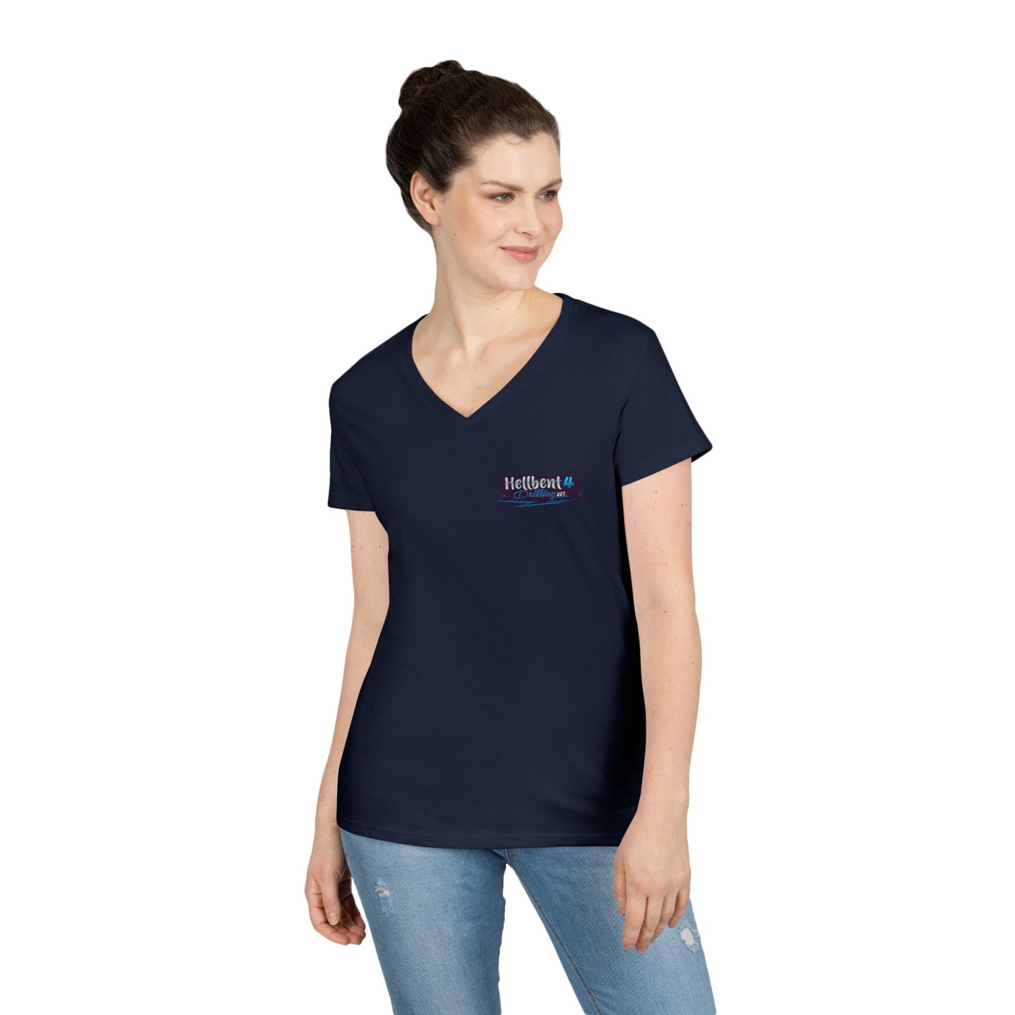Hellbent 4 Drifting - Australia Logo - Ladies' V-Neck T-Shirt -