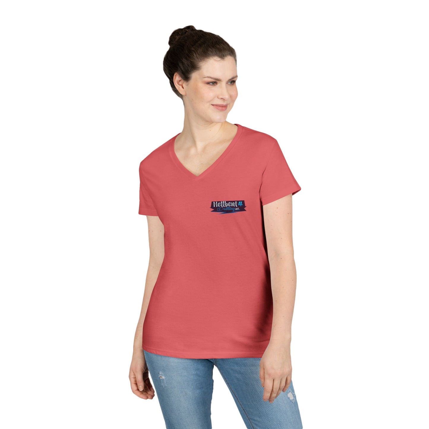 Hellbent 4 Drifting - Australia Logo - Ladies' V-Neck T-Shirt -