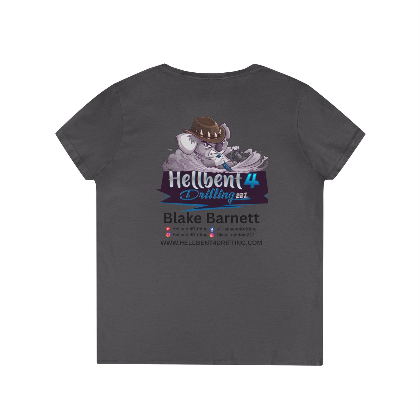 Hellbent 4 Drifting - Australia Logo - Ladies' V-Neck T-Shirt -