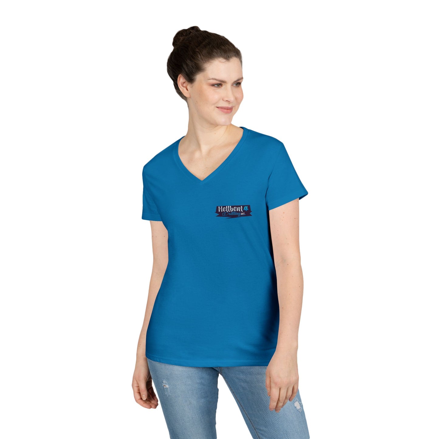Hellbent 4 Drifting - Australia Logo - Ladies' V-Neck T-Shirt -
