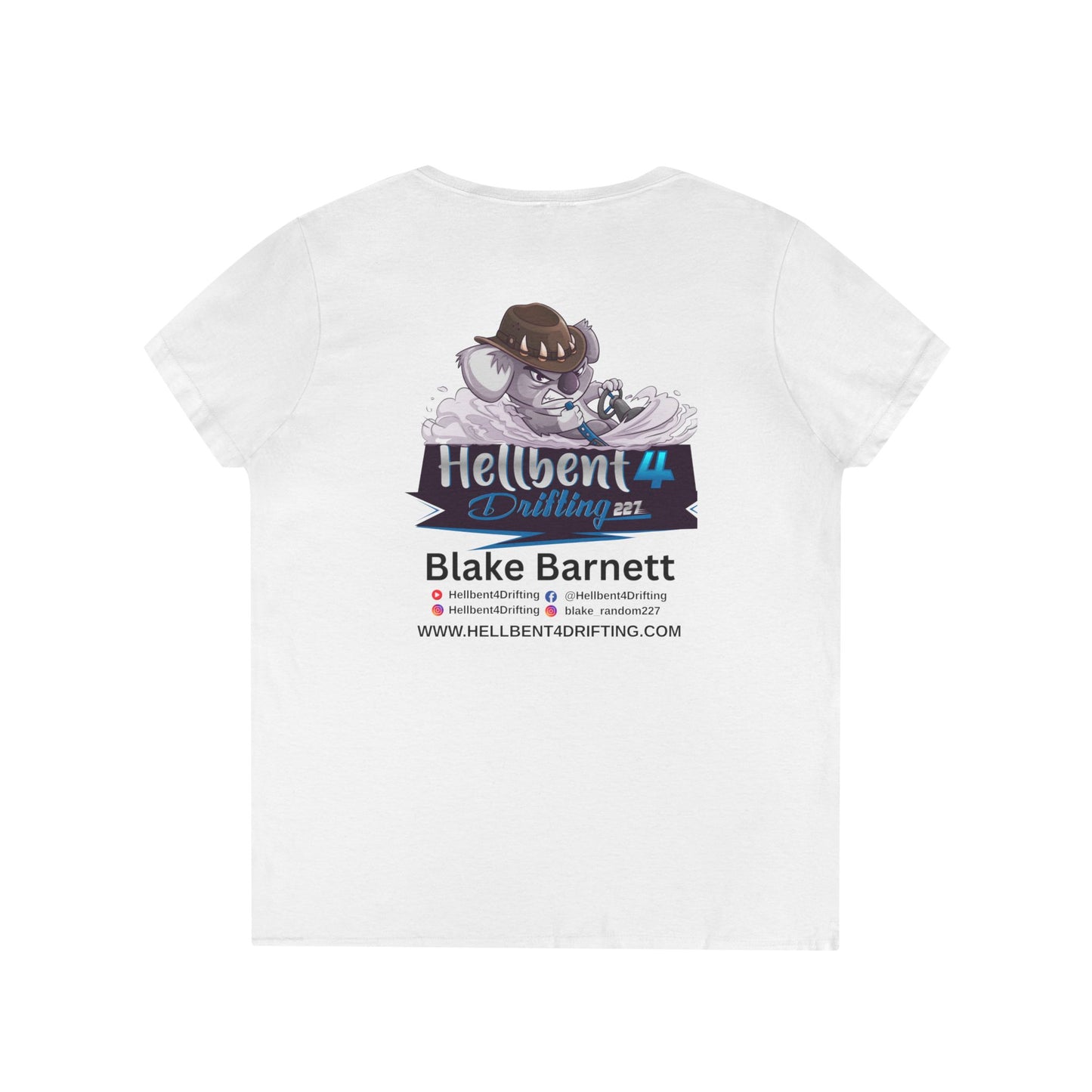 Hellbent 4 Drifting - Australia Logo - Ladies' V-Neck T-Shirt -