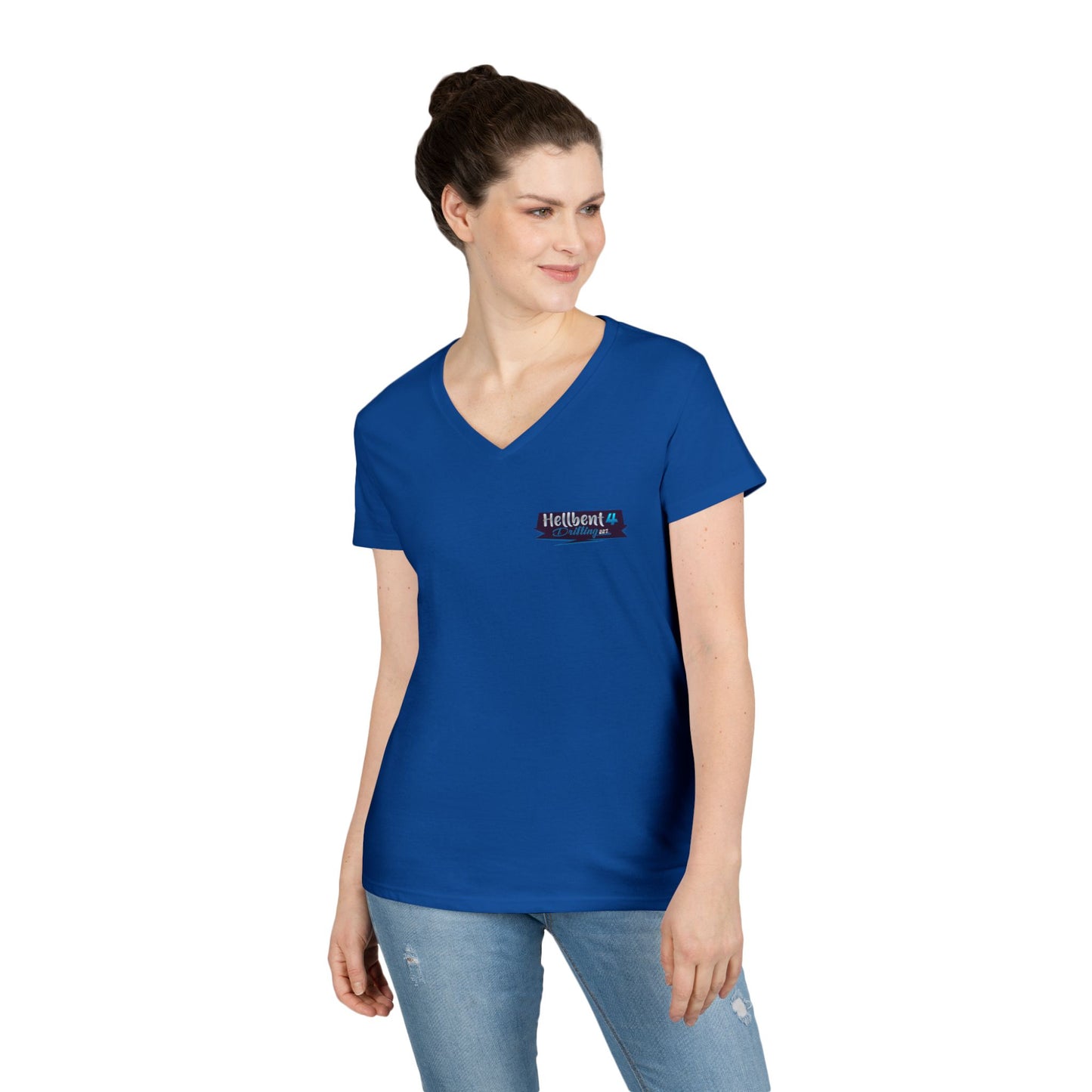 Hellbent 4 Drifting - Australia Logo - Ladies' V-Neck T-Shirt -