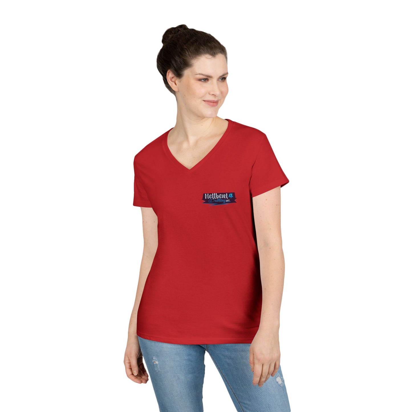 Hellbent 4 Drifting - Australia Logo - Ladies' V-Neck T-Shirt -