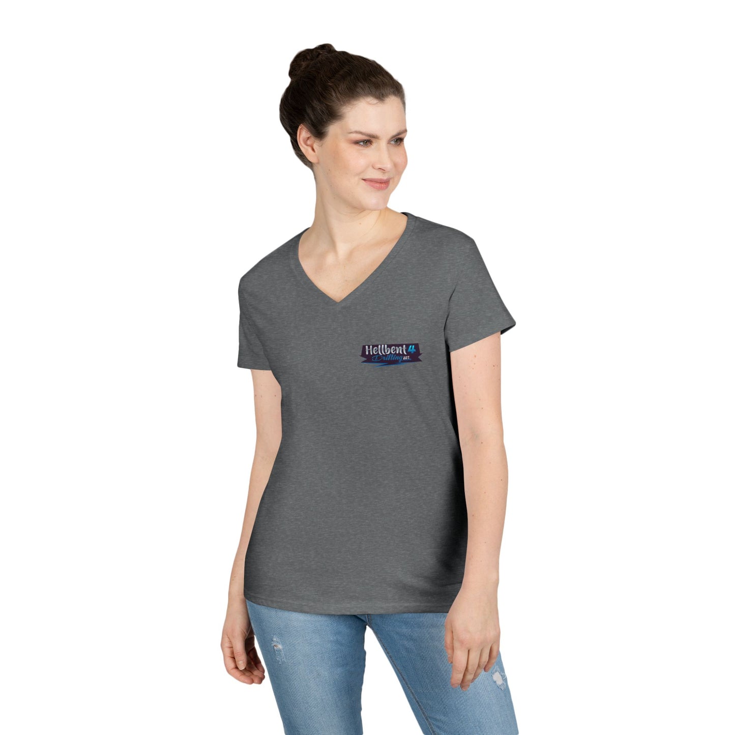 Hellbent 4 Drifting - Australia Logo - Ladies' V-Neck T-Shirt -